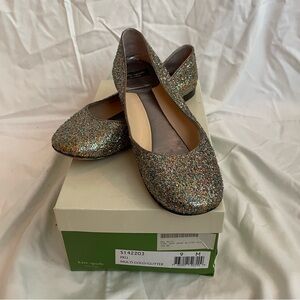 kate spade glitter ballet flats